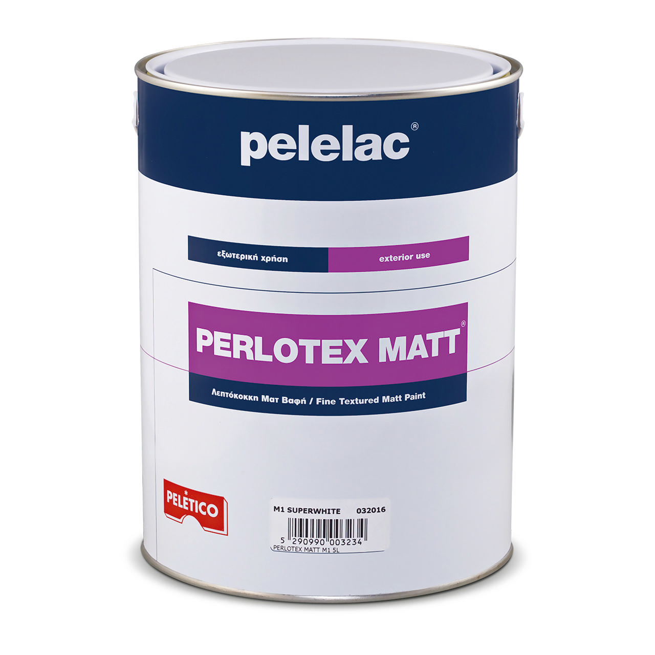 PELELAC PERLOTEX MATT® ΑΝΤΙΚΕ ΛΕΥΚΟ M17 5L