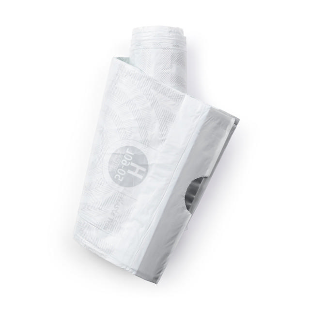 BRABANTIA PERFECTFIT BAGS H 50-60L 10PCS - WHITE