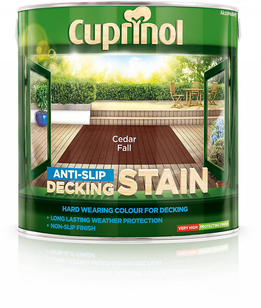 CUPRINOL CEDAR FALL ULTRA TOUGH ANTI SLIP DECKING STAIN 2.5L