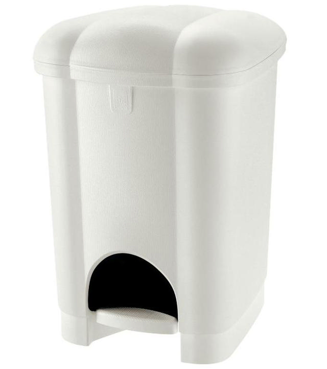 TONTARELLI CAROLINA PEDAL BIN 16L - WHITE