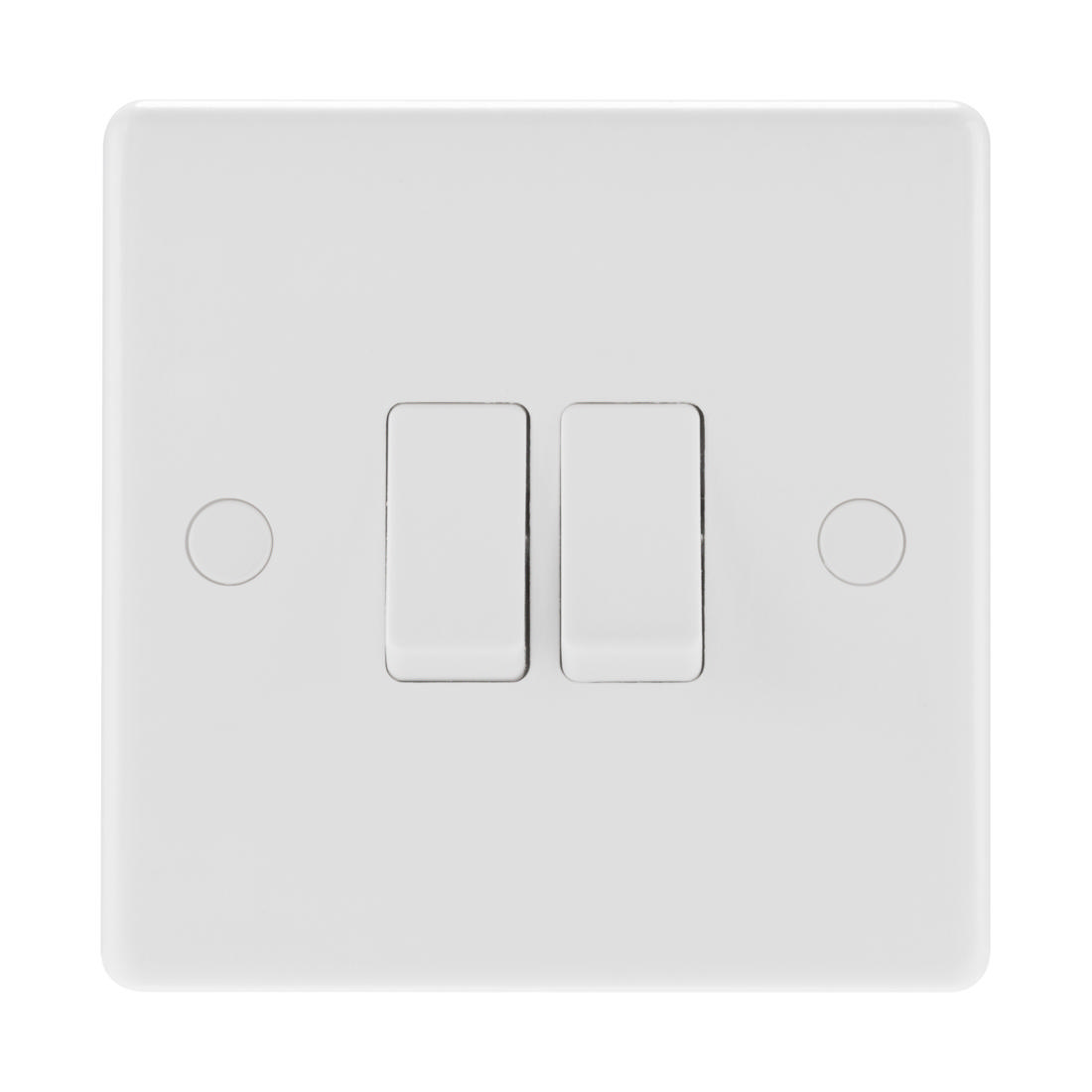 BG NEXUS 842-01 DOUBLE LIGHT SWITCH 2 GANG 2 WAY 10AX