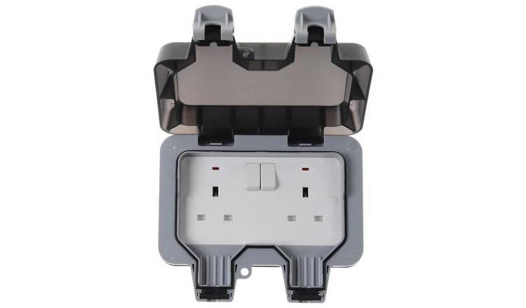 NEXUS WP22-01 2 WEATHERPROOF DOUBLE SWITCHED SOCKET