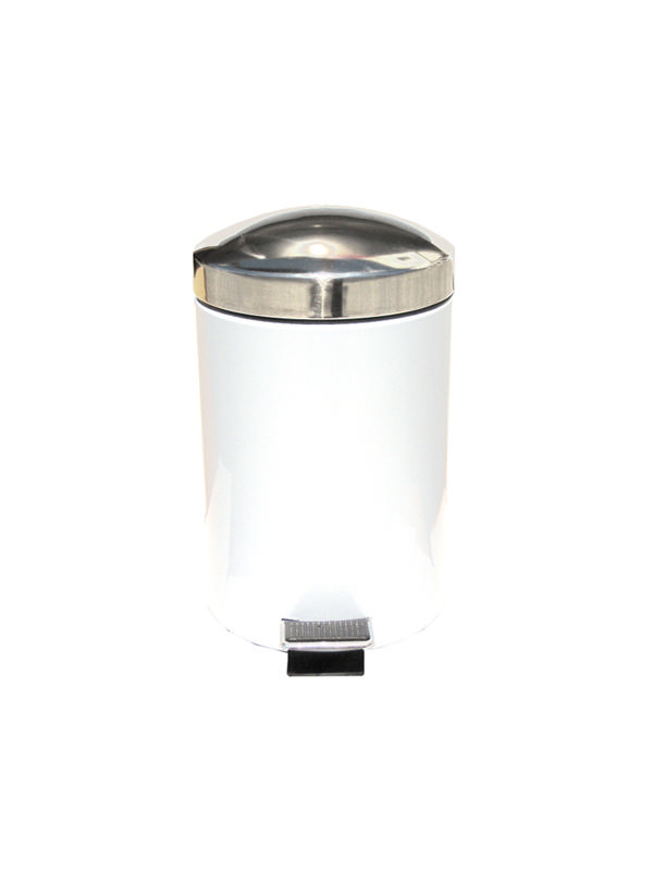 PEDAL BIN 3L GLOSSLY WHITE