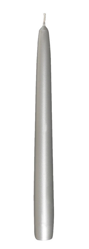 STEINHART POINTED CANDLE 240MM/24MM SILVER