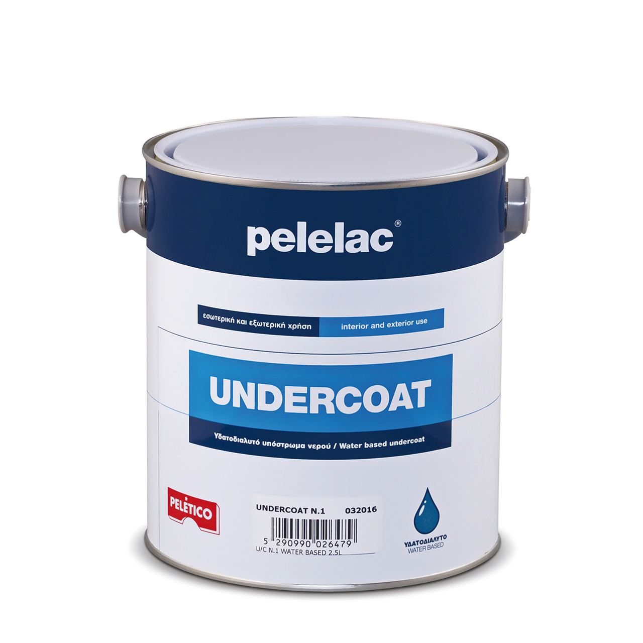 PELELAC UNDERCOAT N.2 ΥΔΑΤΟΔΙΑΛΥΤΟ ΧΡΩΜΑ 0.5L