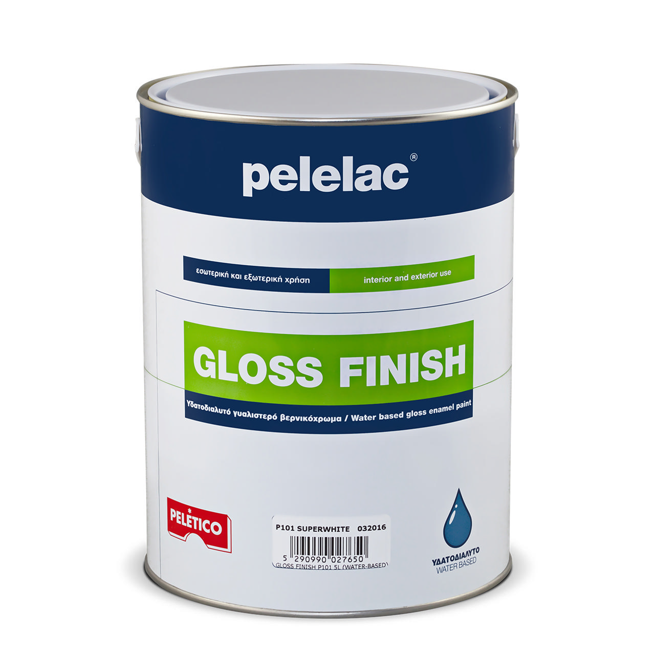 PELELAC® GLOSS FINISH BEIGE P107 2.5L ΥΔΑΤΟΔΙΑΛΥΤΟ ΧΡΩΜΑ