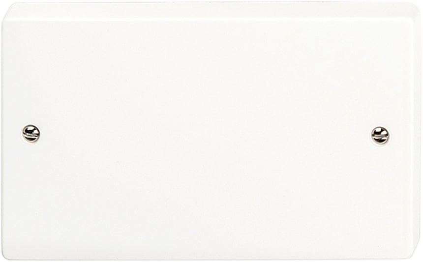 SVG WHITE W1 2GANG BLANK PLATE