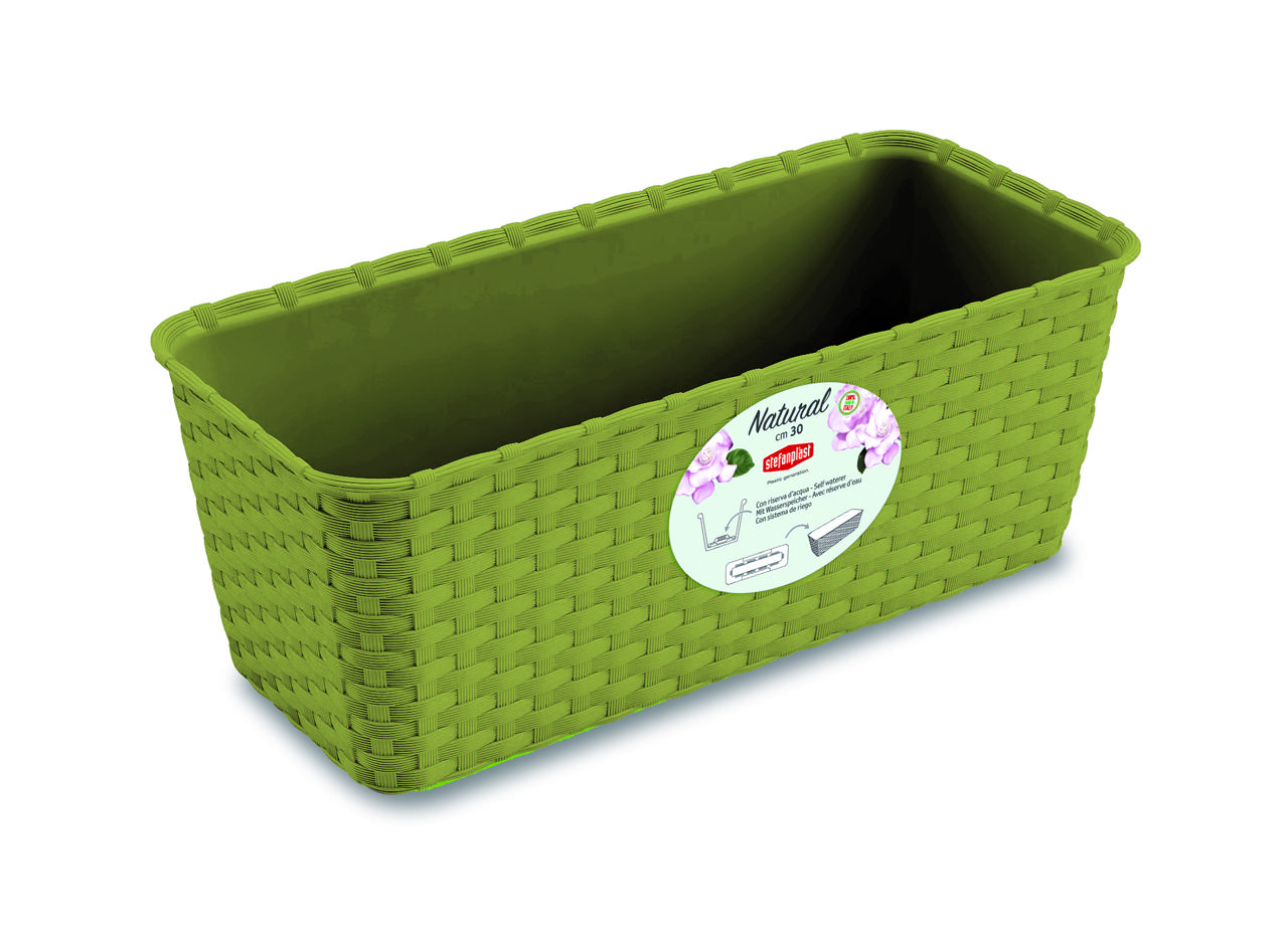 STEFANPLAST NATURAL FLOWER BOX 30CM ASS.