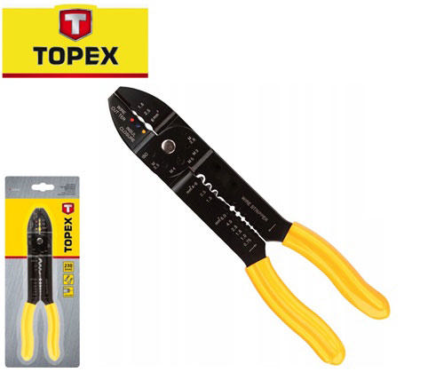 TOPEX CRIMPING PLIERS 230MM 1.5-6MM