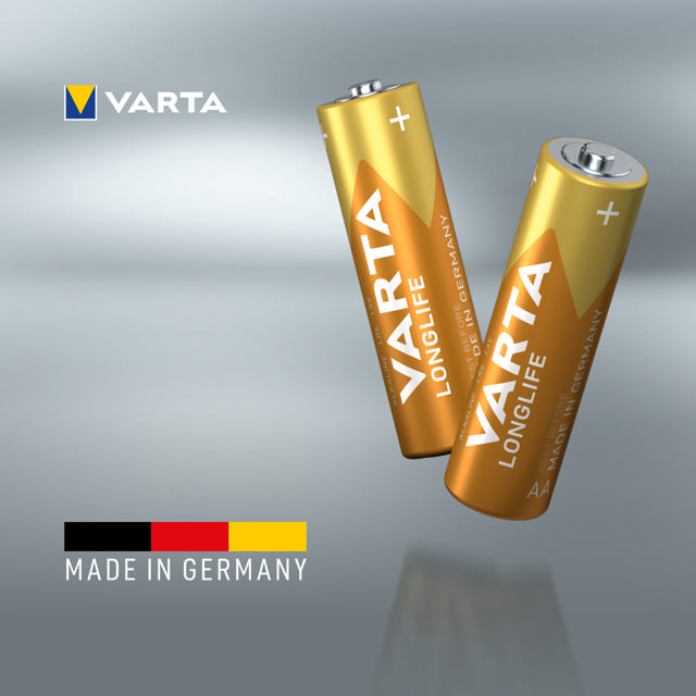 VARTA LONGLIFE ALKALINE BATTERIES AA, MIGNON LR6, 1,5V, 4+2-PACK