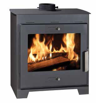 WOOD STOVE CAST STEEL 65X40X75CM