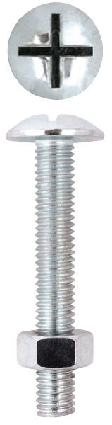 FRIULSIDER WIDE HEAD BOLT&NUT 4X30 15PCS