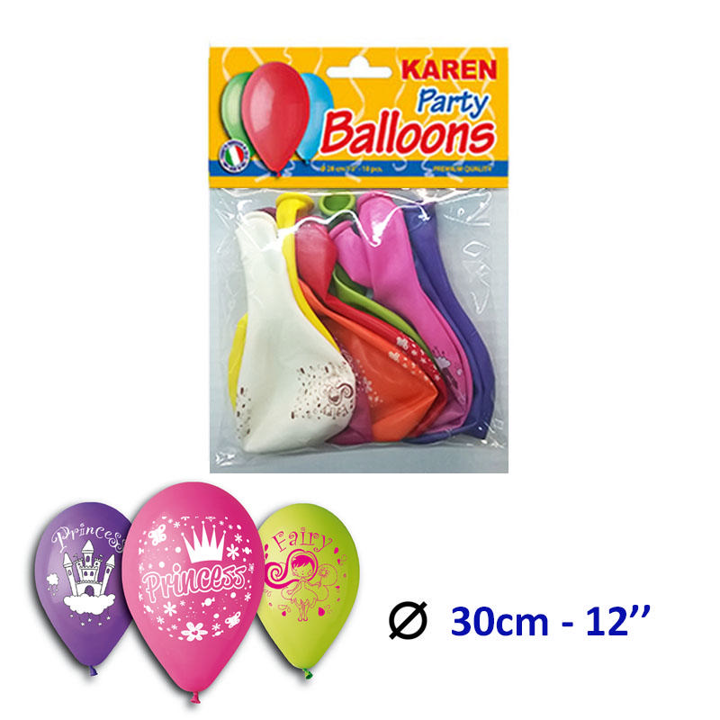 KAREN PRINCESS BALOONS 10PCS