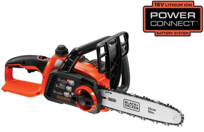 BLACK & DECKER GKC1825L20-QW BATTERY OPERATED CHAINSAW LI-ON 25CM BAR 18V