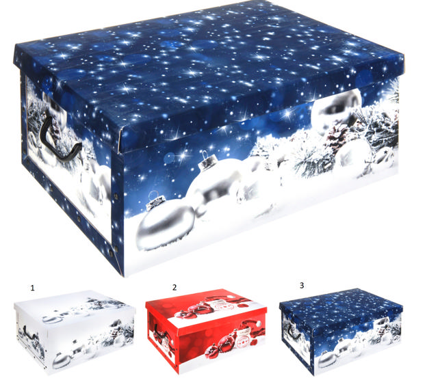 XMAS BOX 51X37X24CM 3 ASSORTED DESIGNS