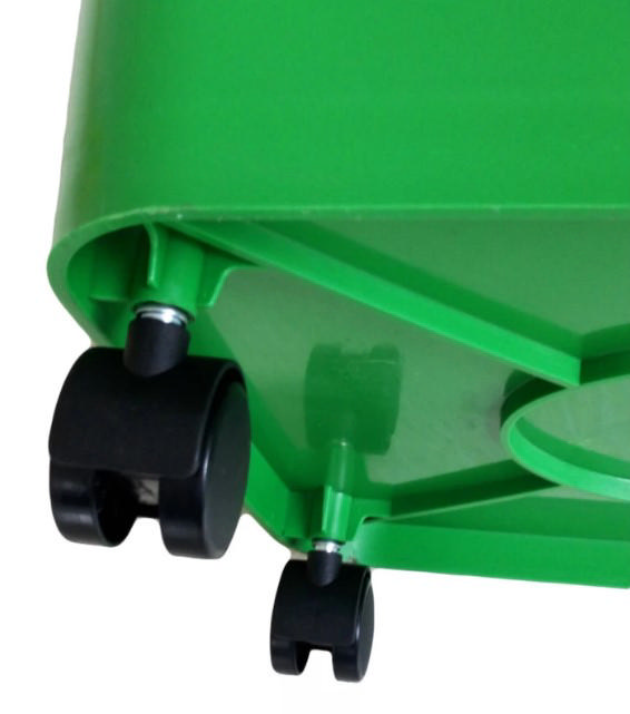 BIDONE BIN WITH WHEELS 60L - GREEN