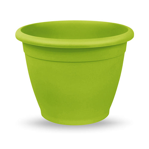 VECA PLASTIC POT ROUND 25X18CM GREEN