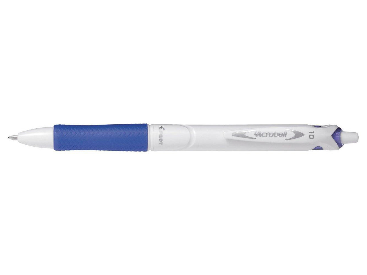 PILOT ACROBALL PURE WHITE PEN MEDIUM BLUE