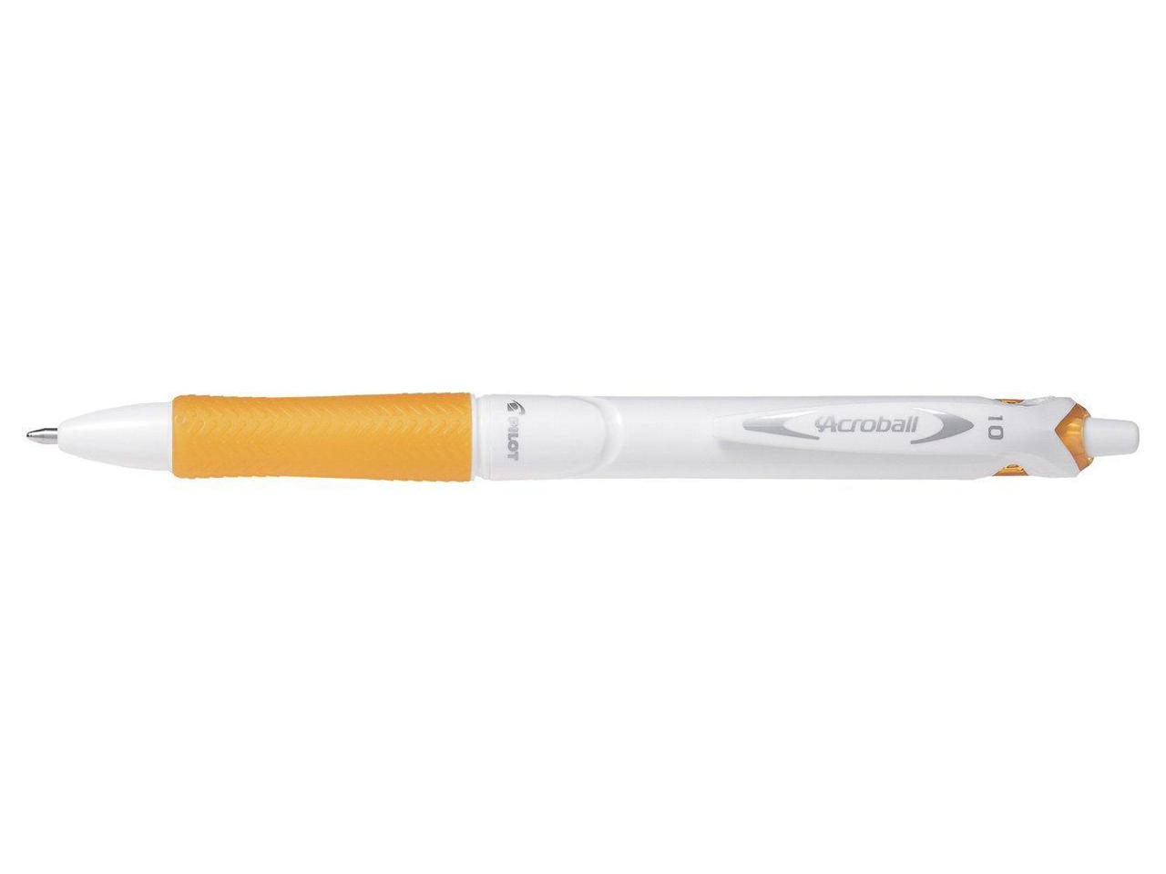 PILOT ACROBALL PURE WHITE PEN MEDIUM ORANGE