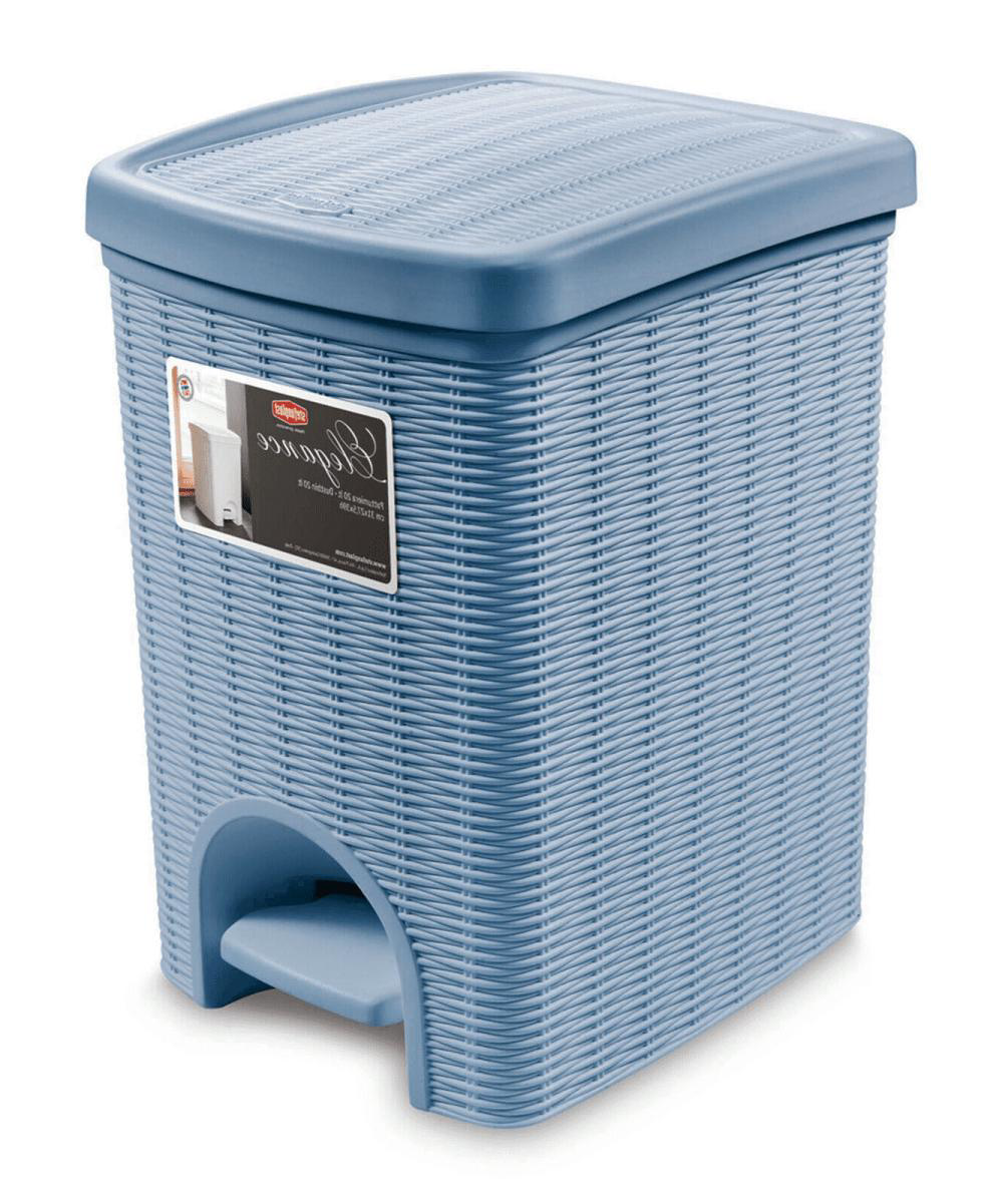 STEFANPLAST ELEGANCE BATHROOM DUSTBIN 6LT BLUE