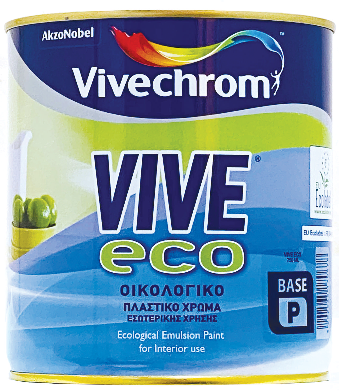 VIVECHROM ΛΕΥΚΟ ΟΙΚΟΛΟΓΙΚΟ ΠΛΑΣΤΙΚΟ ΧΡΩΜΑ 750ML