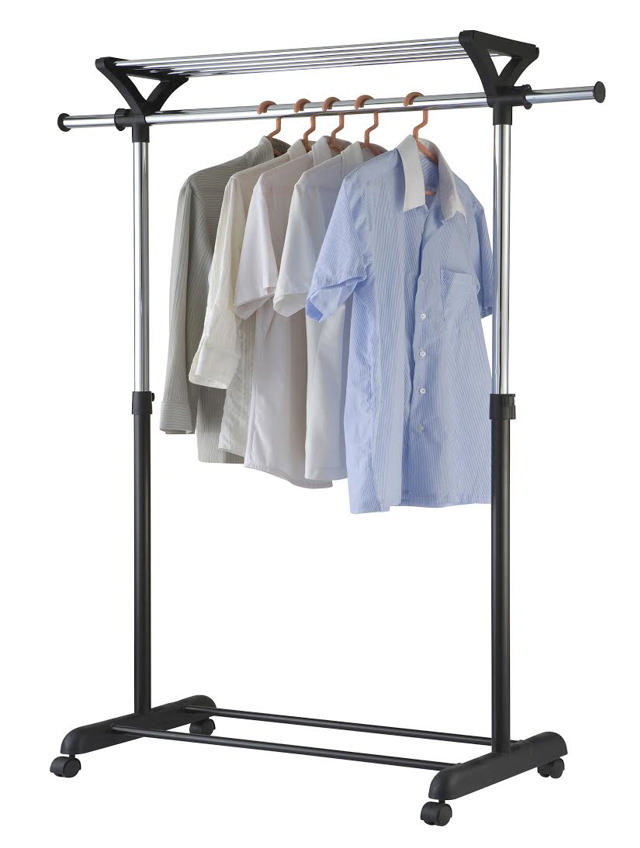 GARMENT RACK EXPANDABLE CLOTHING STAND 86-134X44X97-165CM