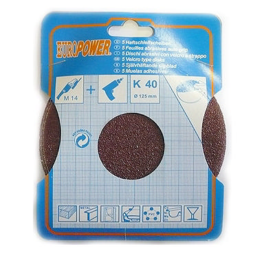 SAND PAPER K40125MM EUR5PCS