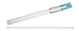 RAVELLI BATH ROD ALUM 125X220 WHT