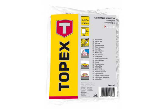 TOPEX ΜΕΜΒΡΑΝΗ ΠΡΟΣΤΑΣΙΑΣ LDPE 4m x 5m, 20μm 20۟m²