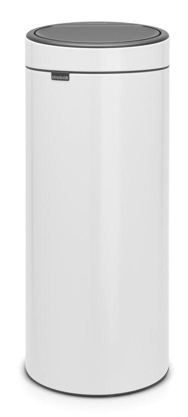 BRABANTIA TOUCH ΚΑΔΟΣ ΑΠΟΡΡΙΜΜΑΤΩΝ 30L - ΑΣΠΡΟ