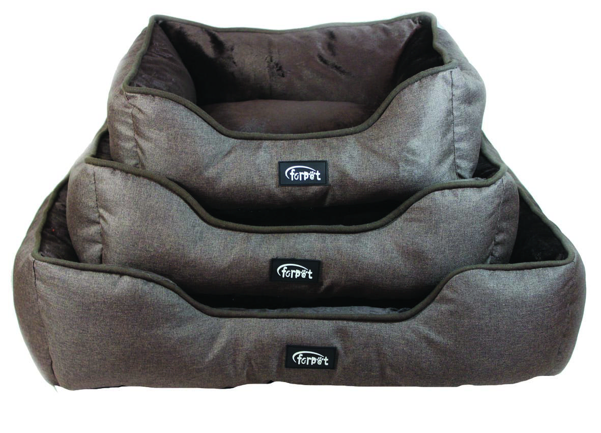 SHC DOG BED 50X40X18 BROWN