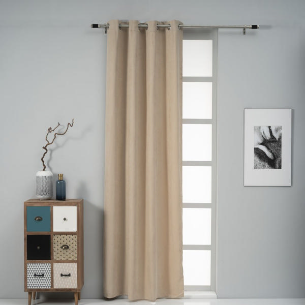 EASYHOME CURTAIN URSA BEIGE 140X260CM