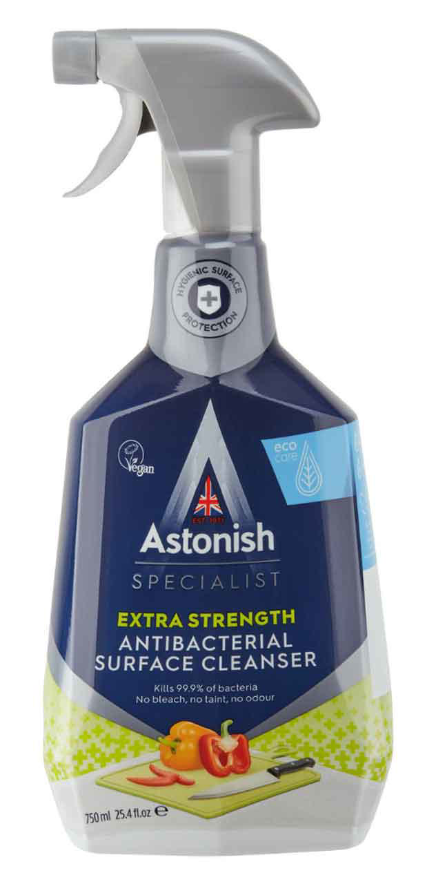 ASTONISH SPECIALIST ΑΝΤΙΒΑΚΤΗΡΙΔΙΚΟ ΚΑΘΑΡΙΣΤΙΚΟ ΕΠΙΦΑΝΕΙΑΣ ΚΟΥΖΙΝΑΣ 750ML