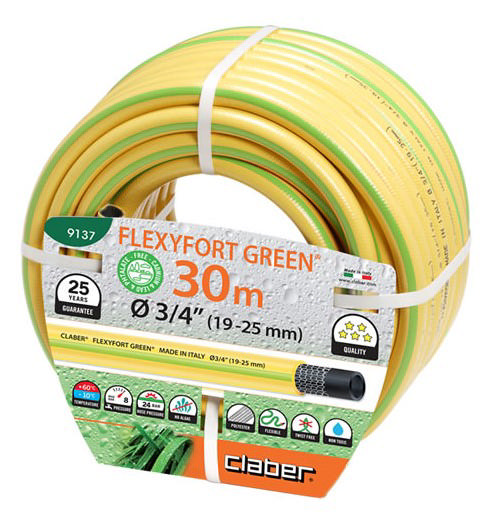 CLABER 9137 ΛΑΣΤΙΧΟ ΠΟΤΙΣΜΑΤΟΣ FLEXY GREEN 30M 3/4