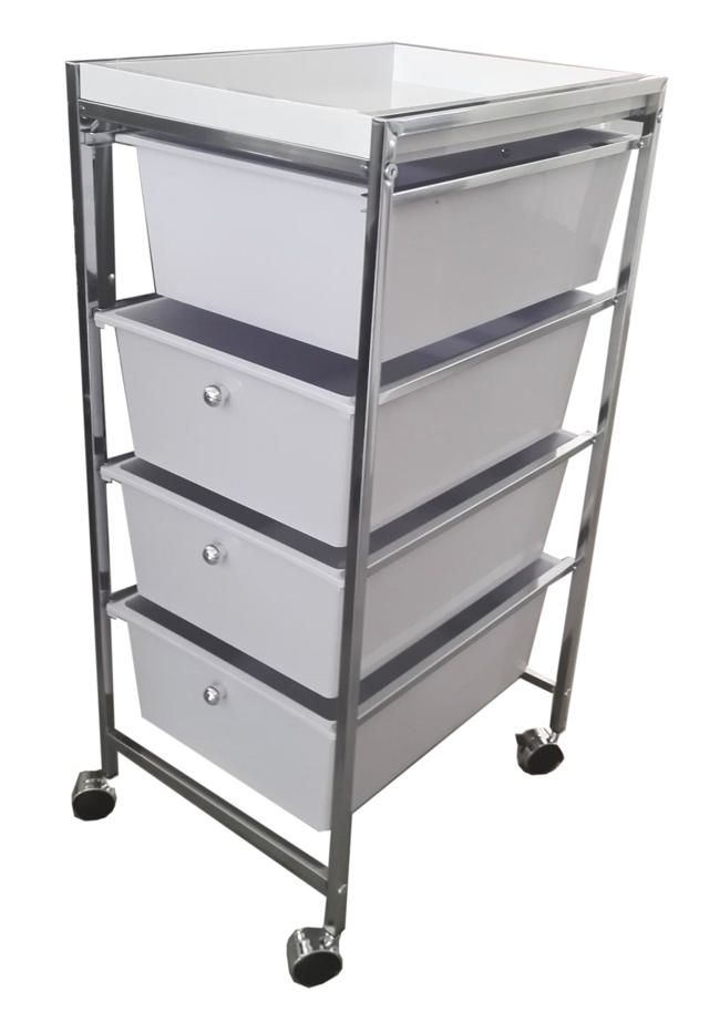 STORAGE TROLLEY 32X40X75CM 4 DRAWERS