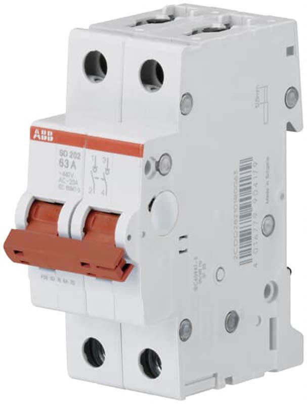 ABB ISOLATOR SD202-63 2P 63A ΠΡΟΪΟΝΤΑ ΚΑΙ ΣΥΣΤΗΜΑΤΑ ΧΑΜΗΛΗΣ ΤΑΣΗΣ