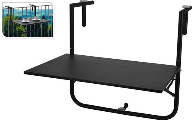 BALCONY TABLE 60X40CM BLACK