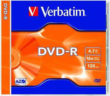 VERBATIM DVD-R SLIM BOX SINGLE