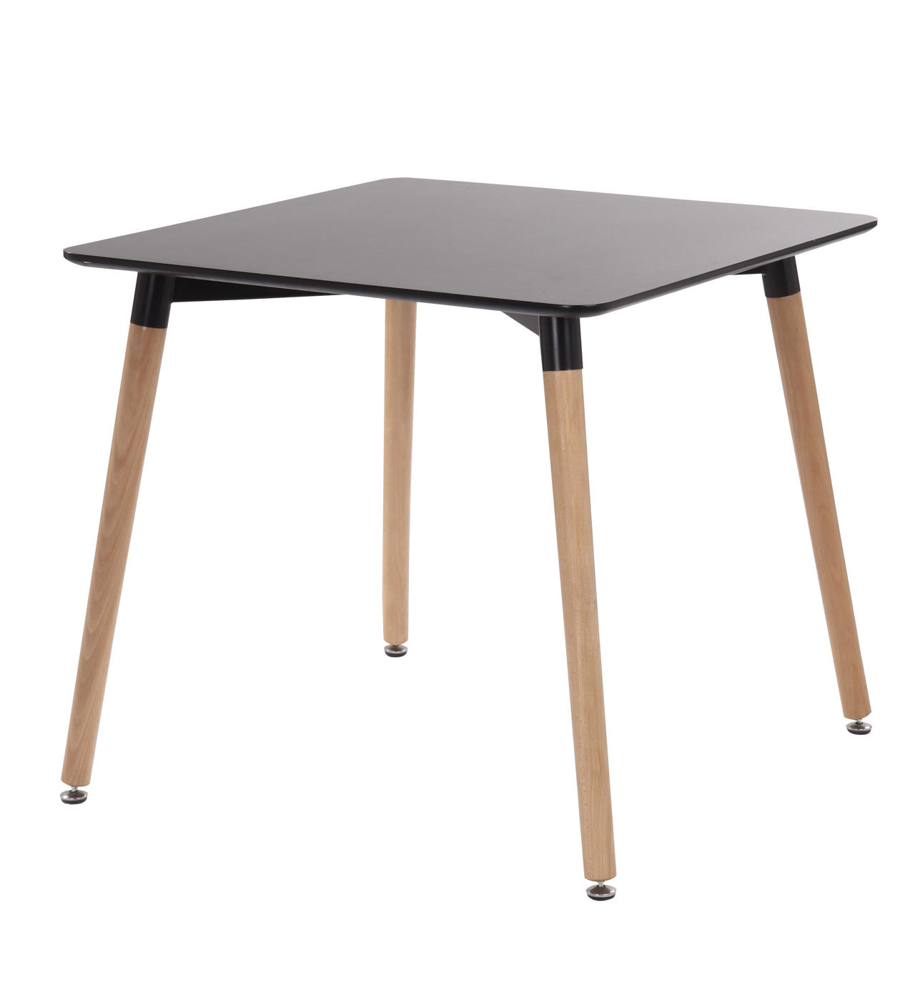 APOLLON SQUARE TABLE BLACK 80X80X73CM