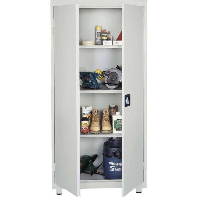 CRONOS METALIC CABINET 2 DOORS WITH 4 SHELVES 90X39X180CM