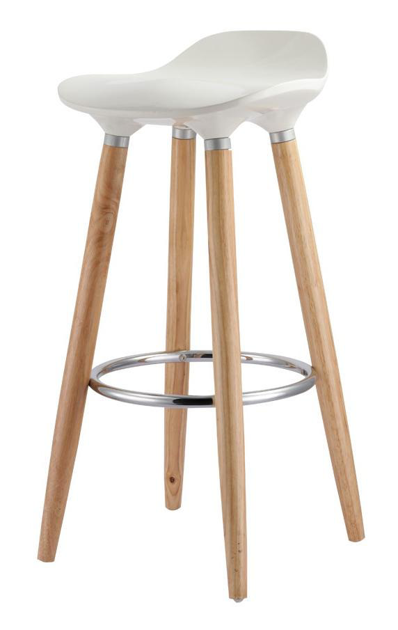 ALYSON ABS BAR STOOL WHITE 91CM