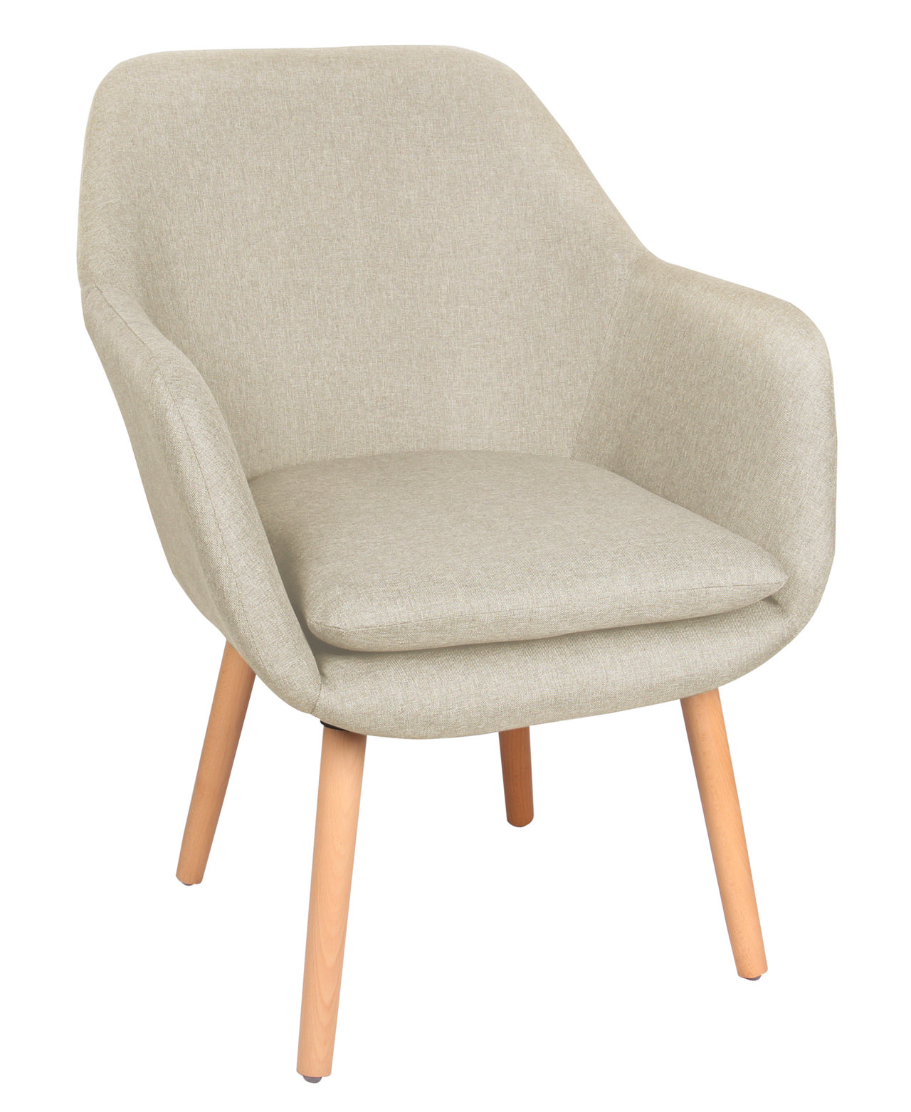 ALYSON FABRIC CHAIR CREAM 67Χ66X86.5CM