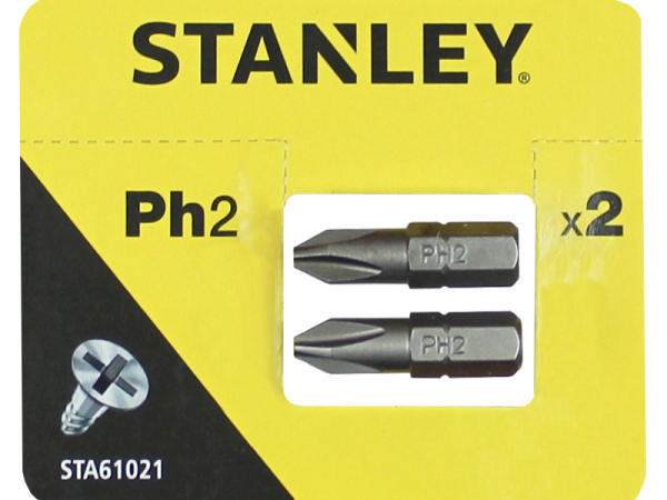 STANLEY SCREWDRIVER BITS PH2