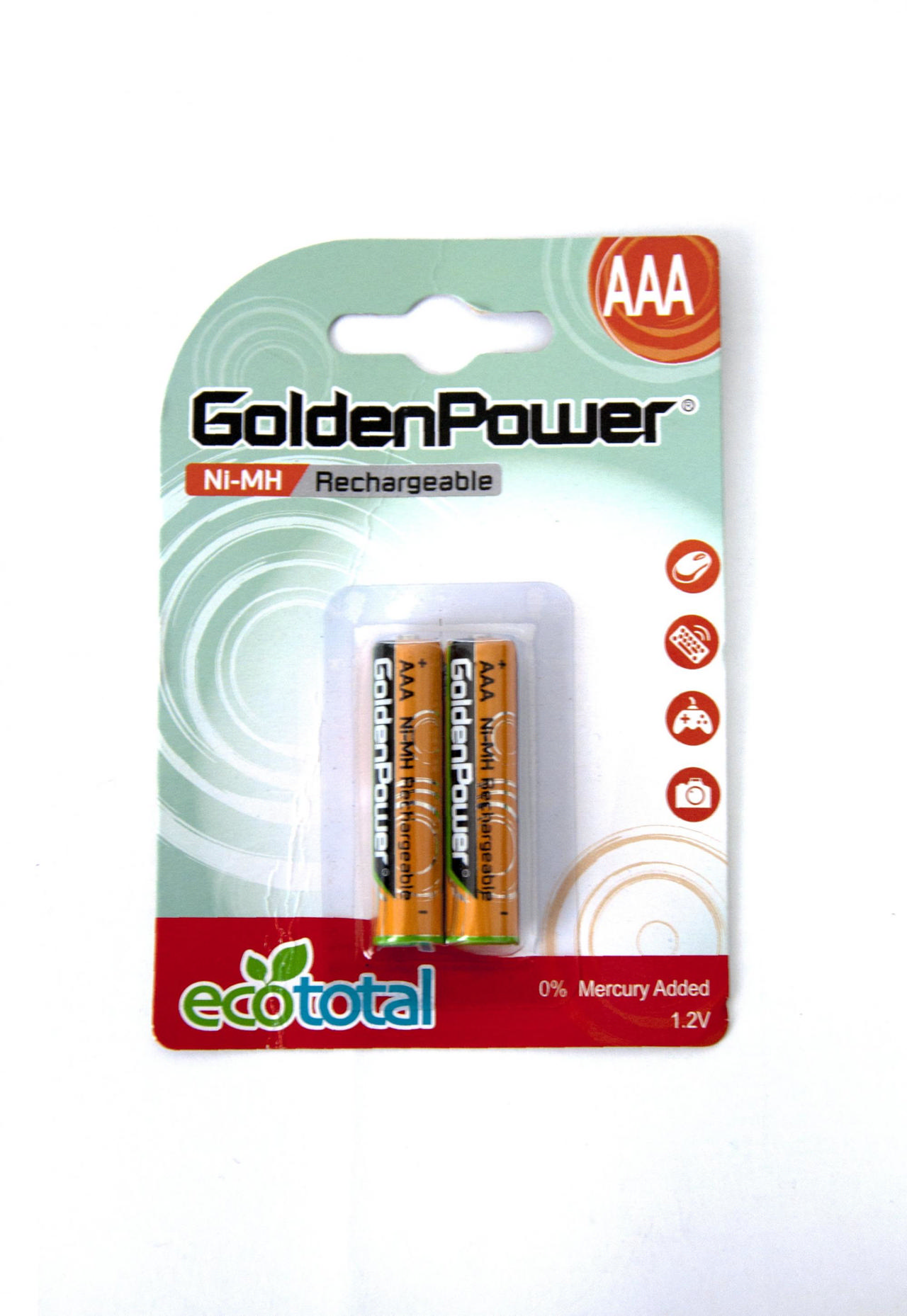 GOLDEN POWER ECOREADY 1.2V 850MAH AAA SIZE NI-MH