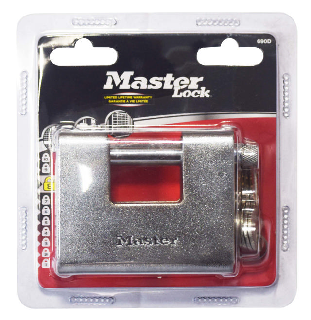 MASTERLOCK BRASS PAD RECTANGULAR 90MM ARMOUR