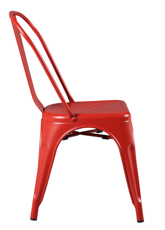 JONES METAL CHAIR - MATT RED