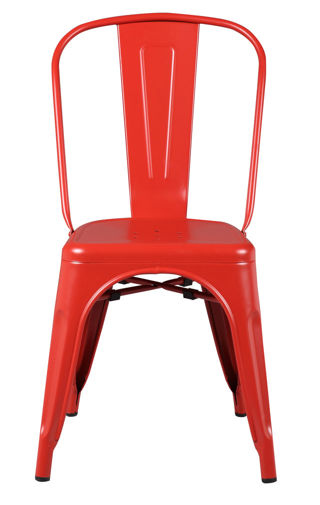 JONES METAL CHAIR - MATT RED