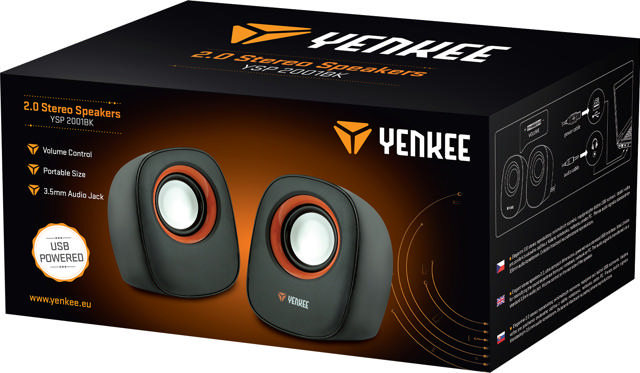 YENKEE YSP 2001BK STEREO SPEAKERS 2.0