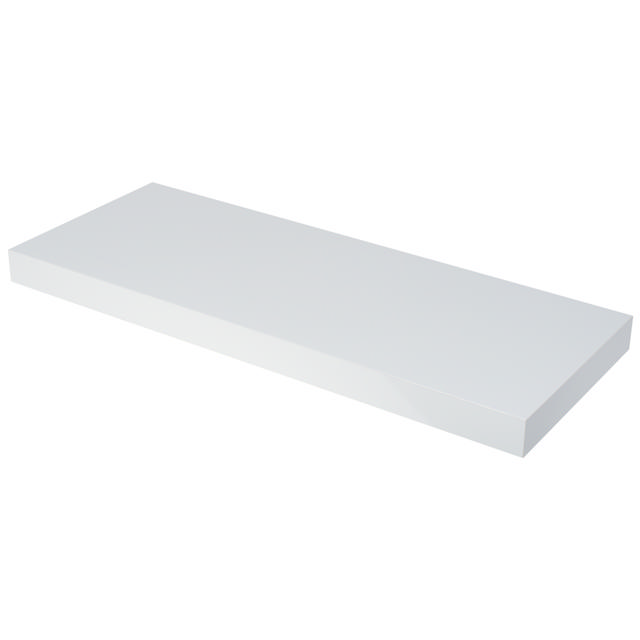 FLT SHELF XL 60X23.5X3.8CM PVC WHITE