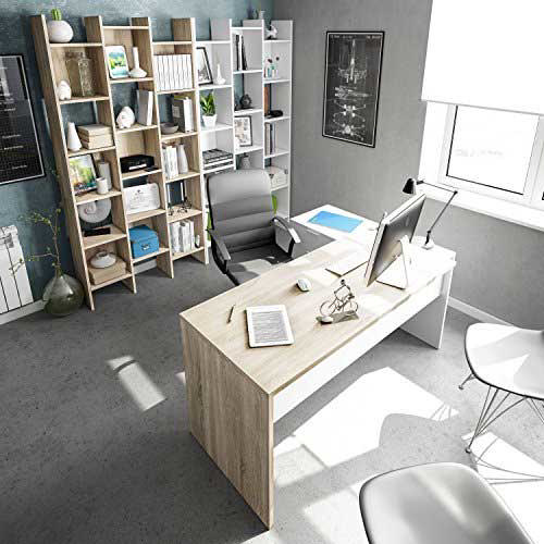 FORES HABITAT OFFICE DESK - WHITE/OAK